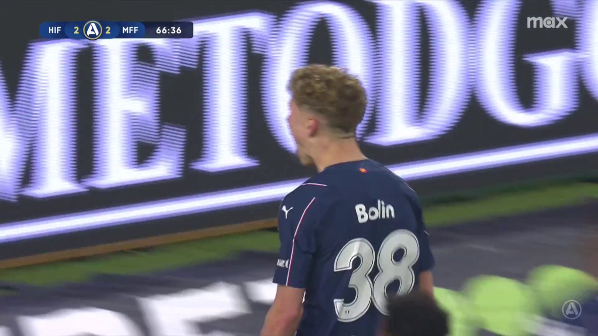 2-2 på Tele2! Hugo Bolin slår till med kvitteringen för MFF mot Hammarby! 🎯 📲 Se matchen på Max och Kanal 5