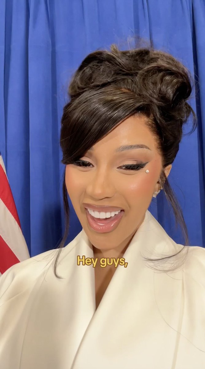 There's still time to make a plan to vote. Thank you for your support and for spreading the word, Cardi B.