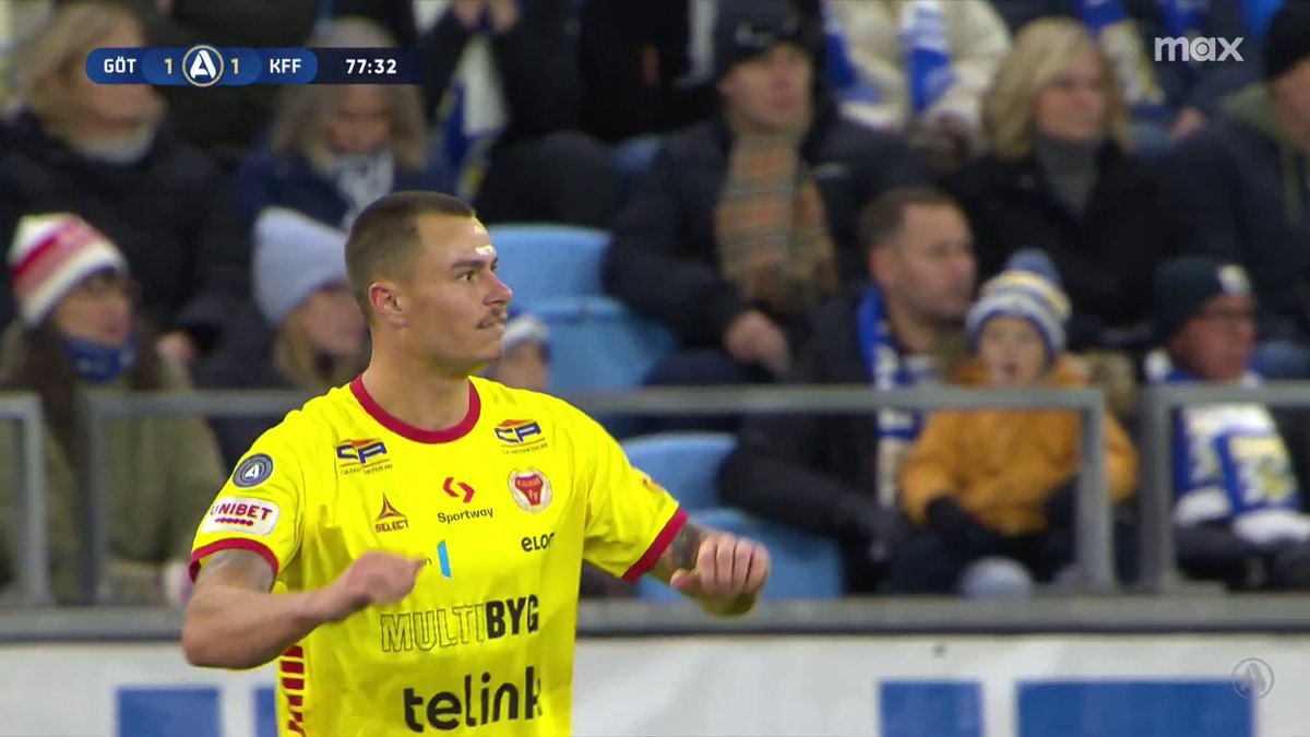 Melker Hallberg sätter dit 1-1 för KFF på frispark! 🎯 📲 Se IFK Göteborg - Kalmar FF på Max