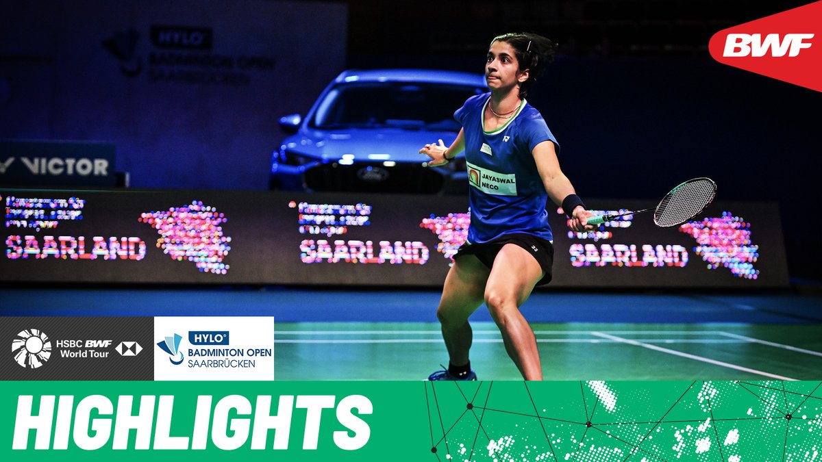 Look at the celebration after the Historic win 🥹 First Indian to reach Final of BWF Super 300 or above outside India after Sindhu &amp; Saina ✨ Malvika Bansod 🇮🇳👏