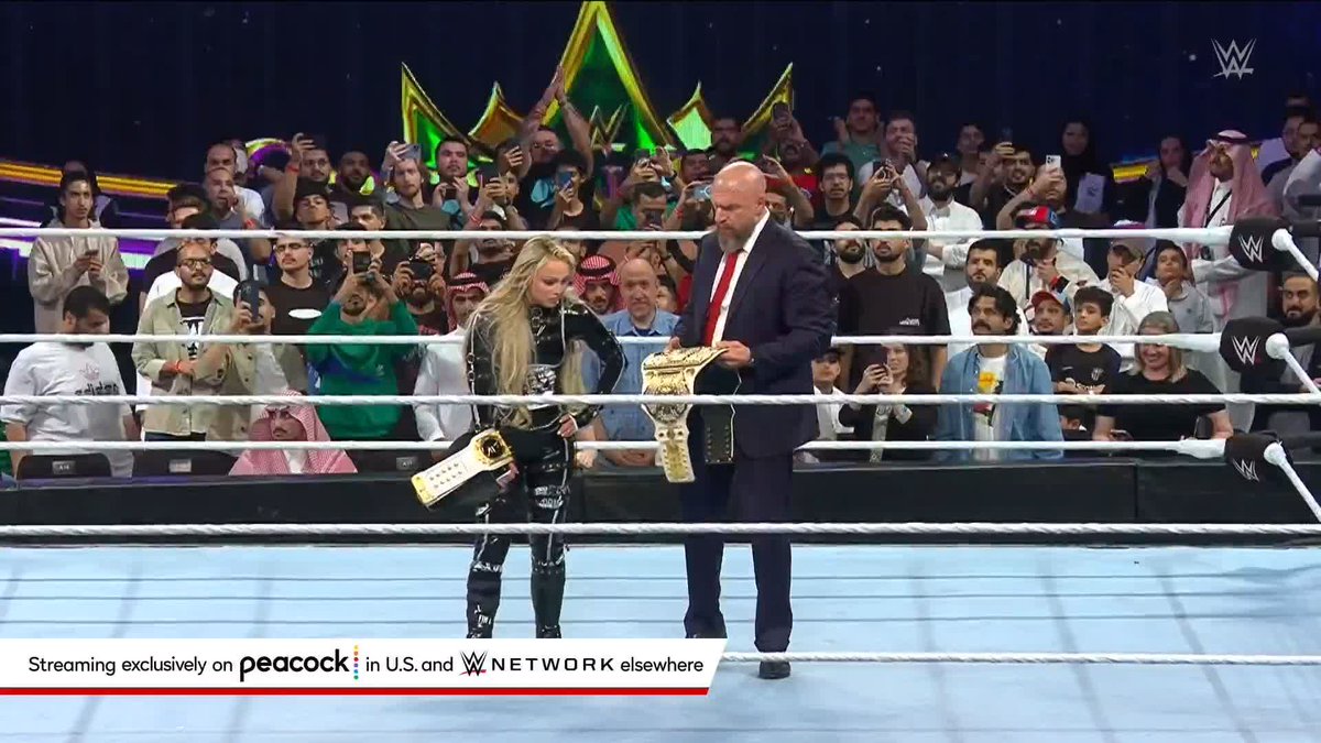 Congratulations to the first-ever Women's Crown Jewel Champion ... LIV MORGAN! #WWECrownJewel
