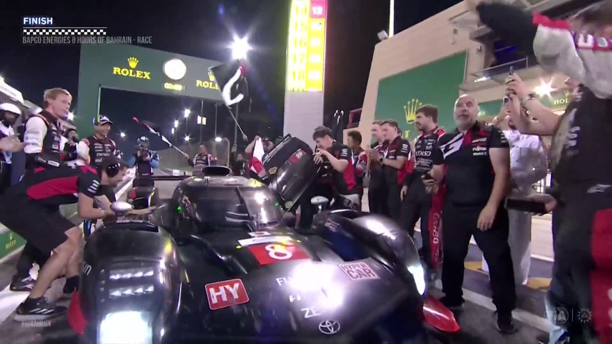 TOYOTA ON TOP OF THE WORLD. 🏆 #WEC #8HBahrain #Toyota