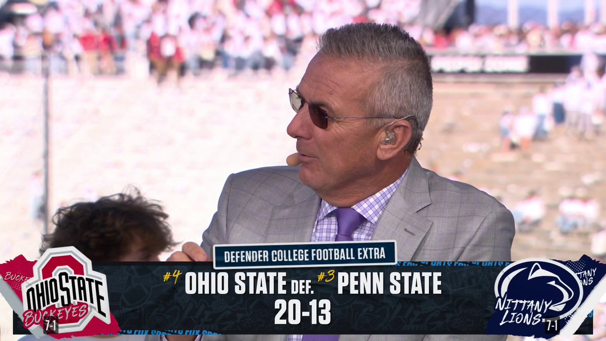 "That's one of the most impressive wins in the Ryan Day era." Urban Meyer reacts to @Ohiostatefb's win 🌰