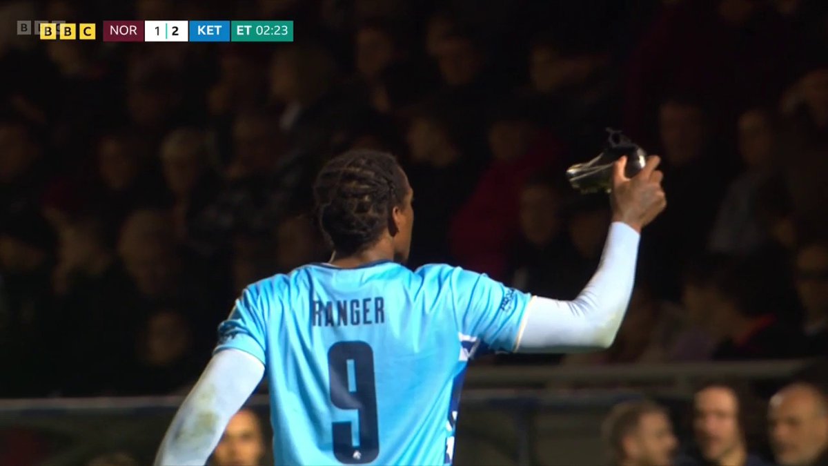 NILE RANGER PUTS KETTERING IN FRONT! 😱 They lead Northampton - four divisions higher - in extra-time! #FACup #BBCFootball