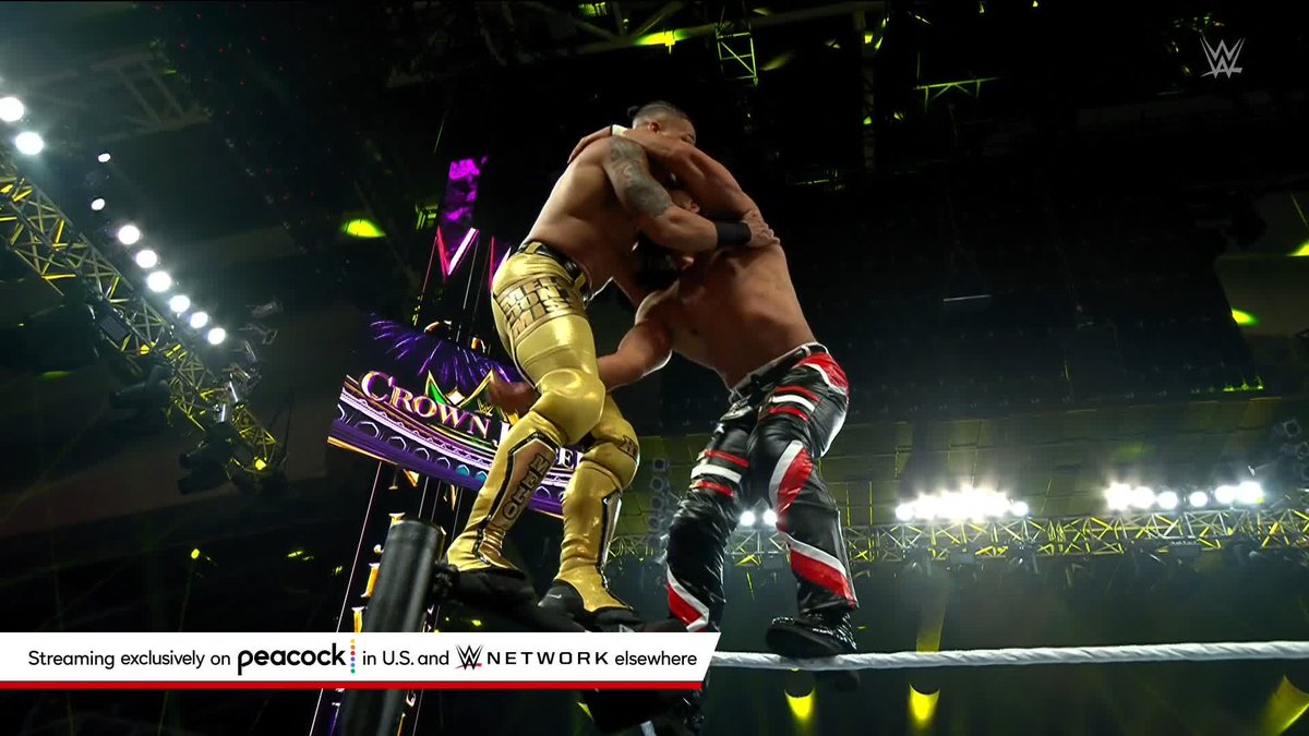 Talk about some unique offense! #WWECrownJewel