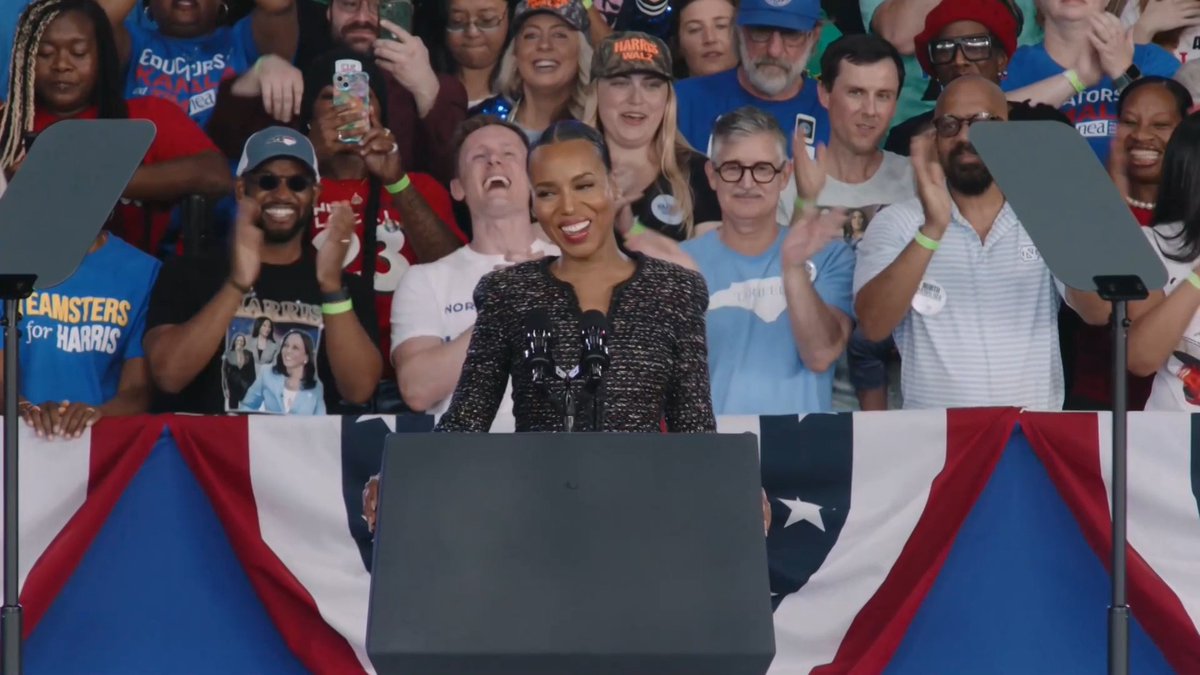 .**♡** endorses Kamala Harris: "I don't want my daughters growing up in a world with fewer rights than I had at their age. Your vote matters"