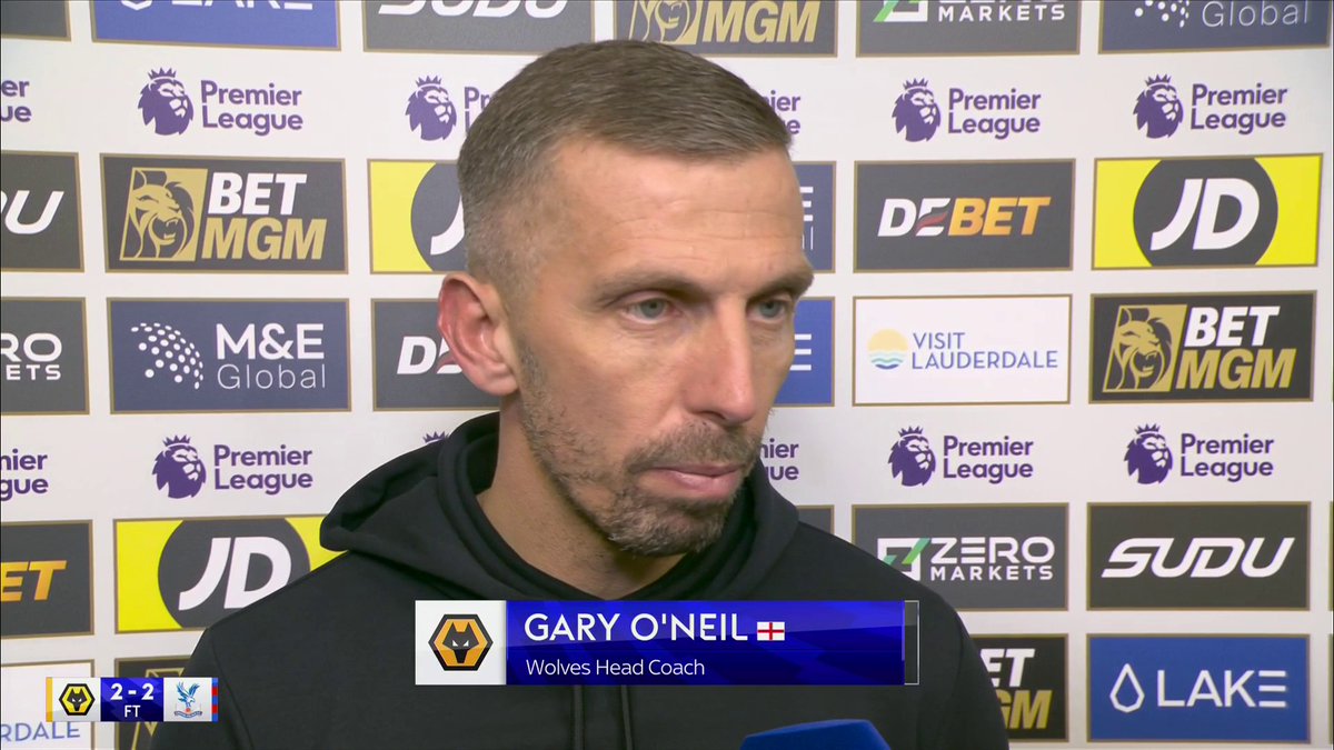 "It looked like a decent decision to me." Gary O'Neil on Crystal Palace's disallowed winner ❌