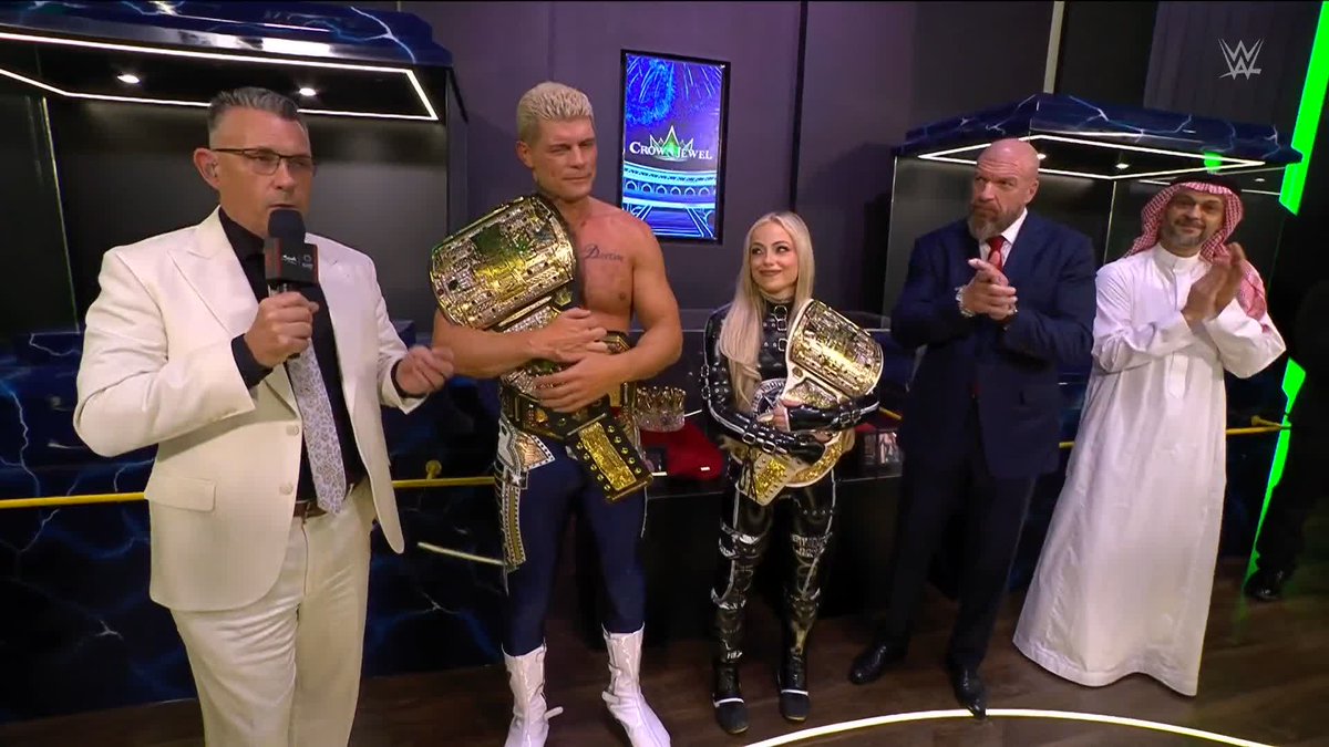 Congratulations to the first-ever #WWECrownJewel CHAMPIONS!