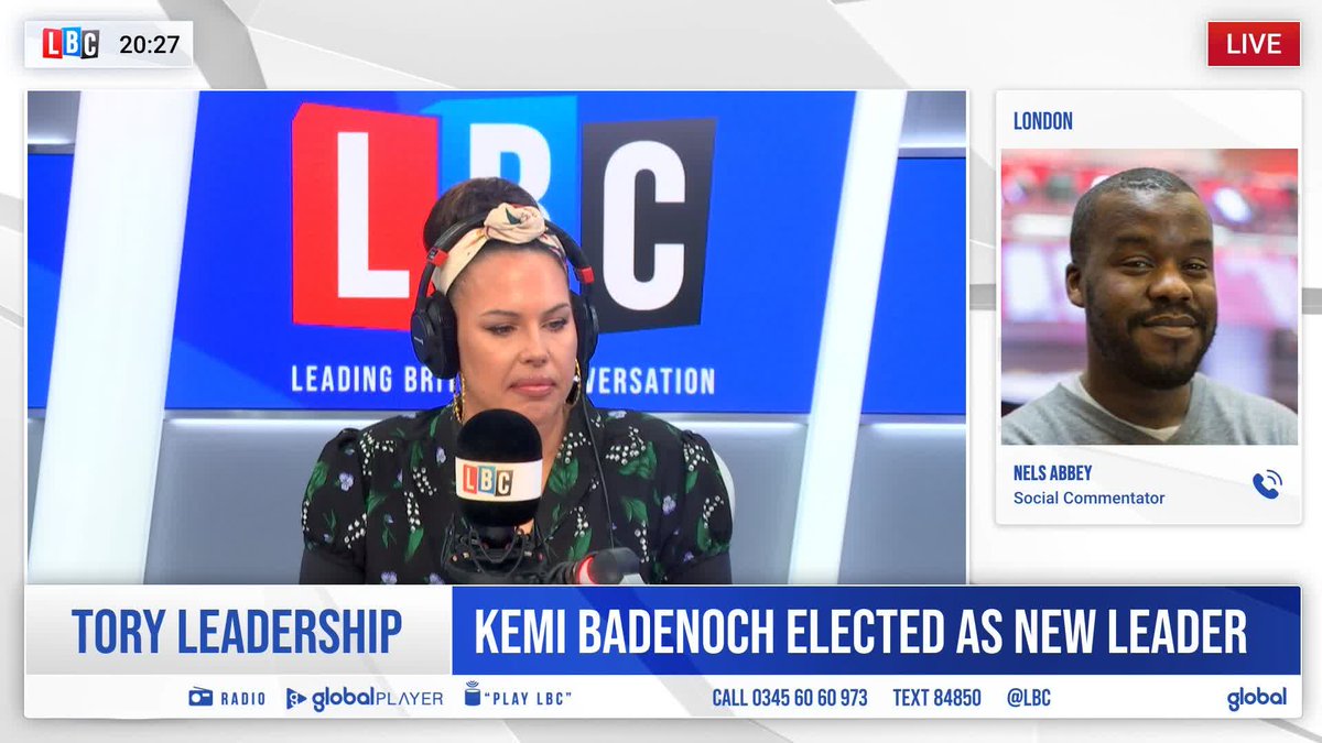 “Her vessel to power has always been pandering to racism.” Nels Abbey tells @_NatashaDevon that ‘expecting black people to clap like seals’ at Kemi Badenoch’s appointment as Tory party leader is ‘insane’, arguing that we should judge her ‘on her politics’ instead.