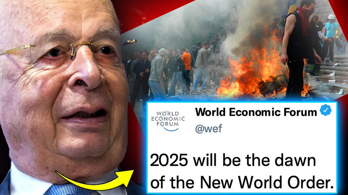 🚨 WEF Insider: Planned Civil War for 2025 Will Usher In 'New World Order' The global elite have a multifaceted plan for global domination and it starts with stealing the 2024 US election through deceit and intimidation and plunging the country into civil war. The elite have assessed the current landscape and concluded that now is the time to throw the US into turmoil, ignite civil unrest, and usher in the long-awaited New World Order first threatened by George H.W. Bush 33 years ago.