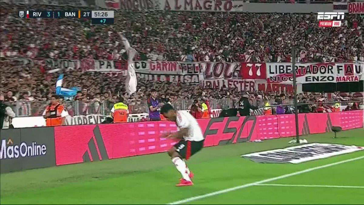 Gambeta del Pity, rebote y definición de Borja para el 3-1 final del Millonario 💥👏