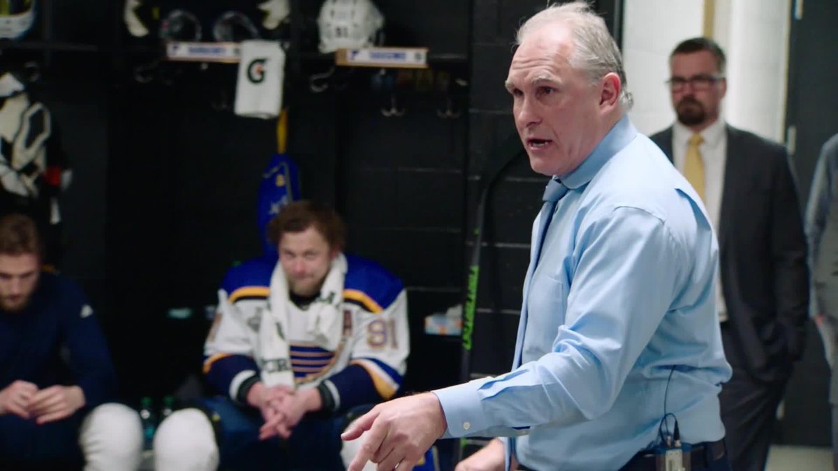A legendary speech from a legendary coach. Thanks for everything, Chief! #stlblues