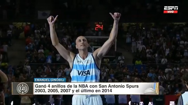 Hacer historia en el deporte argentino, descripción gráfica. Manu. 🇦🇷🏀❤️