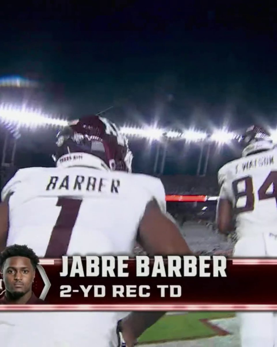 No. 10 Texas A&amp;M takes the lead over the Gamecocks right before halftime 👀