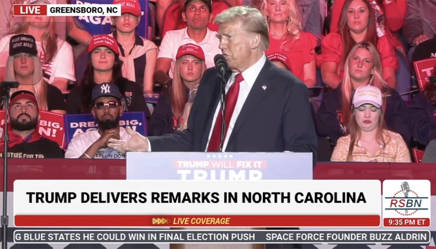 Trump says he asked hurricane victims who lost their loved ones in Hurricane Helene, “just out of curiosity, are they going to be able to vote?”