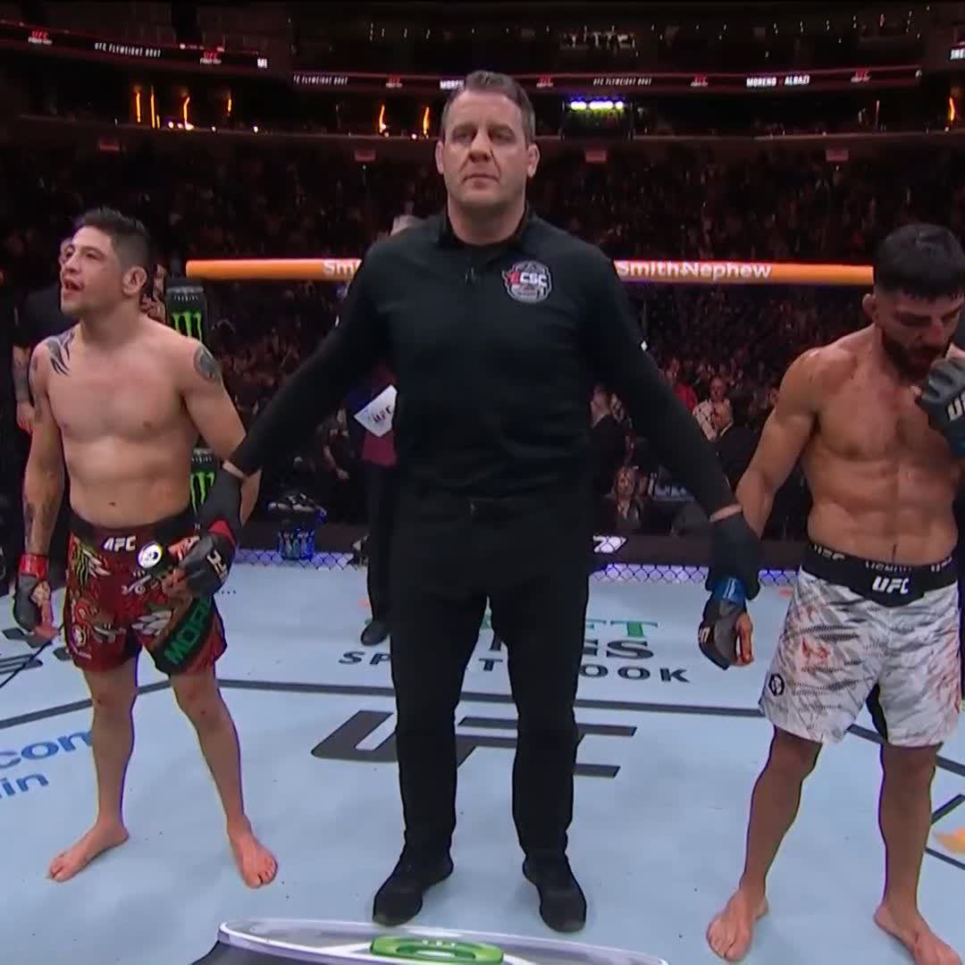 WELCOME BACK BRANDON MORENO 😤 The Assassin Baby dominates through 5 rounds for the victory! #UFCEdmonton