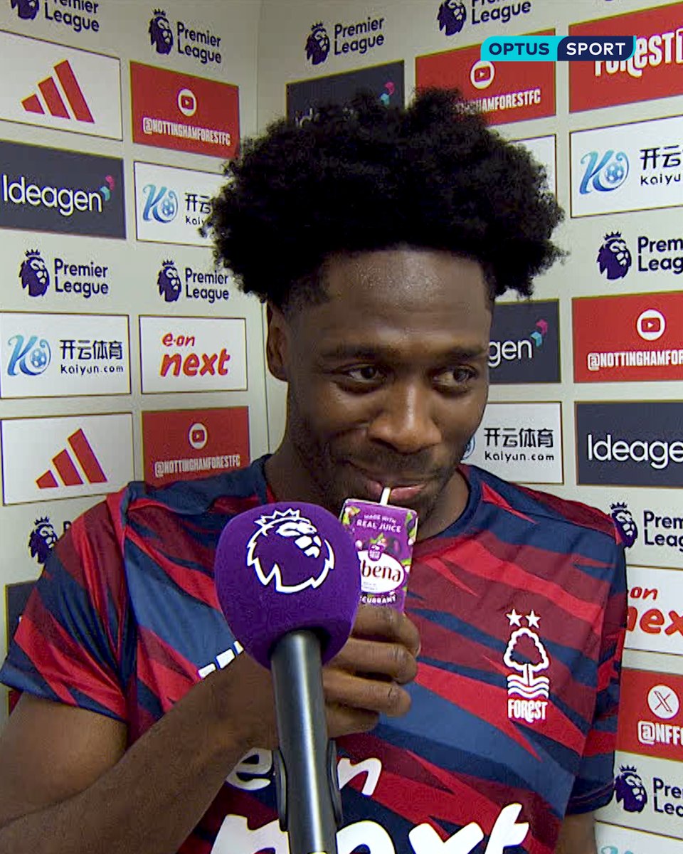 Big fans of sipping a Ribena and saying “I was knackered so I just hit it.” We support Ola Aina now.