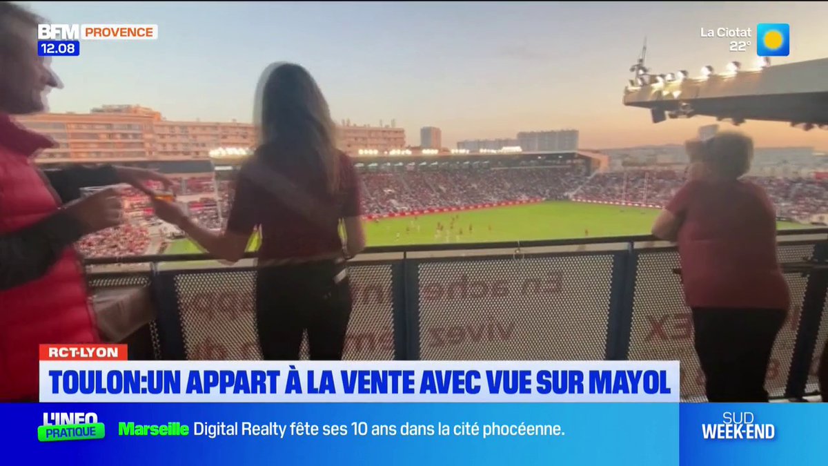 Toulon: un appartement à la vente avec vue sur le stade Mayol