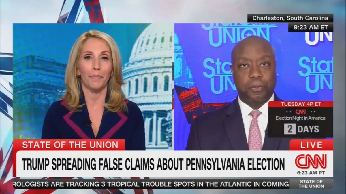 Scott: Kamala Harris called Trump a fascist Bash: Trump’s own Chief of Staff John Kelly called Trump a fascist Scott: And she repeated it Bash: Well wouldn’t you if Kamala Harris’ Chief of Staff called her a fascist? I would guess that you would repeat it too