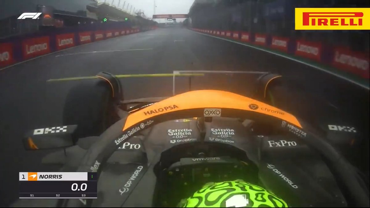 Lando Norris delivered when it mattered at a rain-drenched Interlagos 👏 Ride onboard with the McLaren ace as he charged to pole 💪 #F1 #BrazilGP Pirelli Motorsport