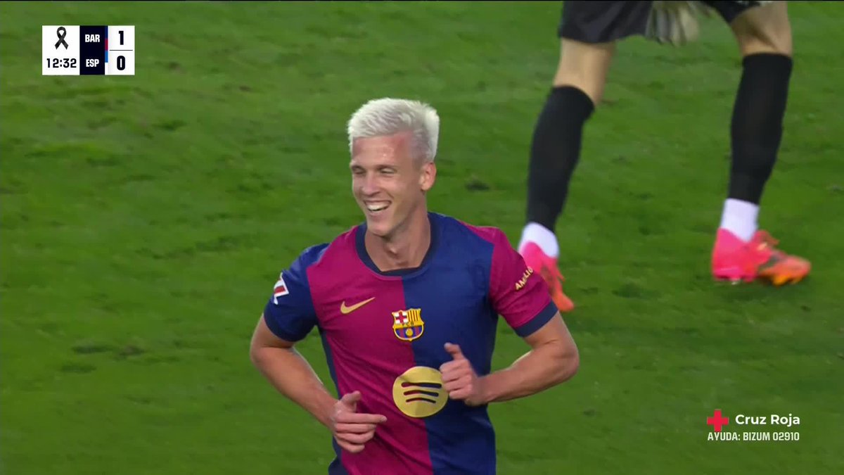 Filthy from Lamine Yamal 😮‍💨 Dani Olmo scores after a fine outside-the-boot assist from the teenager 🔥