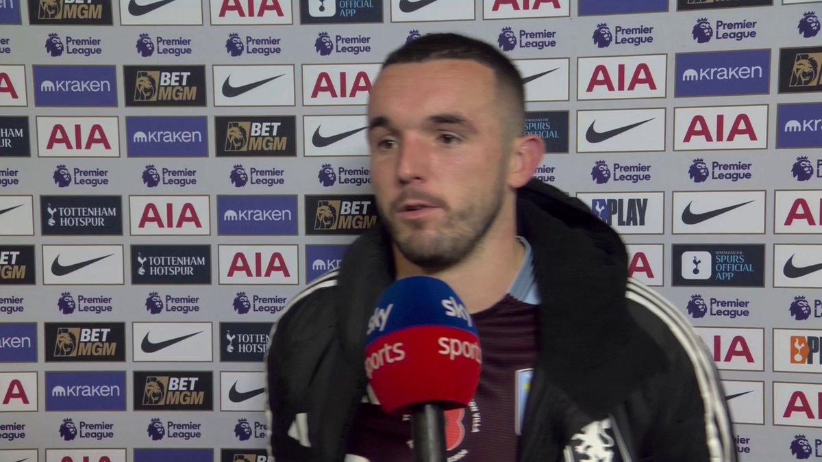 "This place got loud, probably as loud as I've heard it" 🔊 John McGinn says Aston Villa must take their medicine after losing to Tottenham 4-1 🎙️