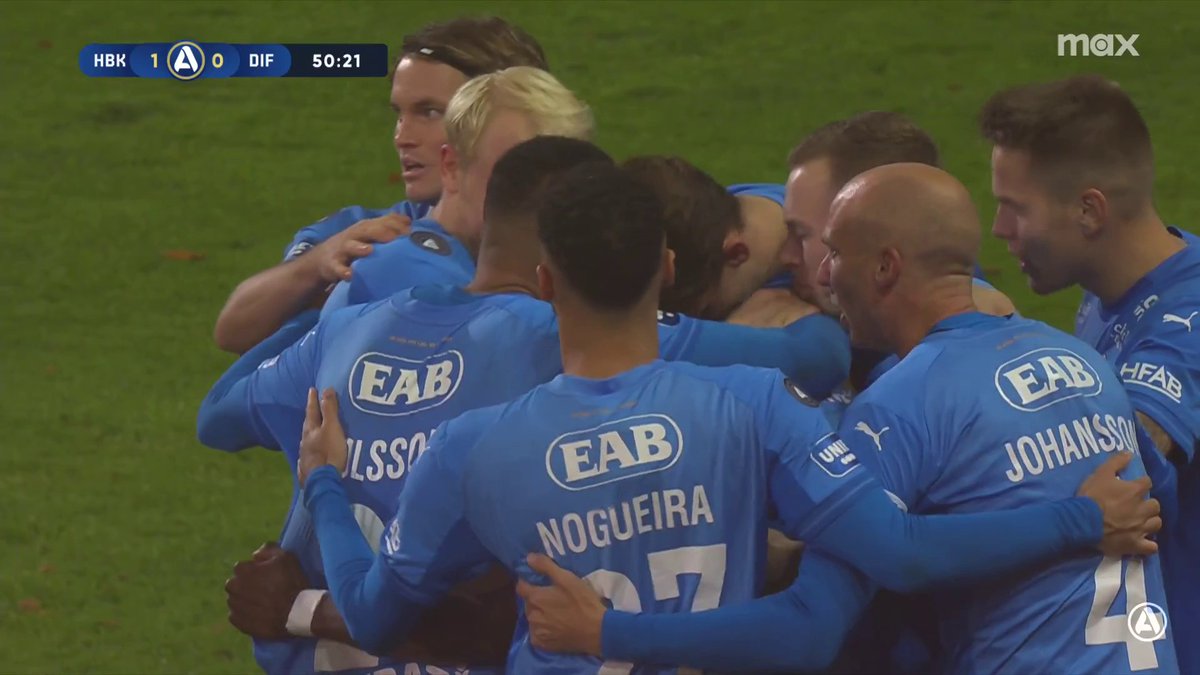 1-0 Halmstads BK! Yannick Agnero ger hemmalaget ledningen mot Djurgården! 🔵⚫ 📲 Se matchen på Max