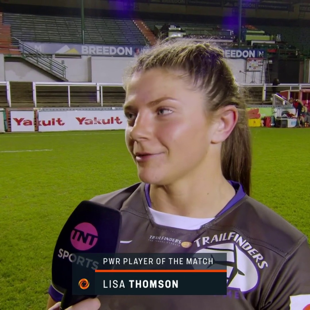 "That's what we set out to do today, get five points and we're delighted with that result" 🟢 Player of the Match Lisa Thomson is optimistic following a big win for the Trailfinders Women 💪 #PWR