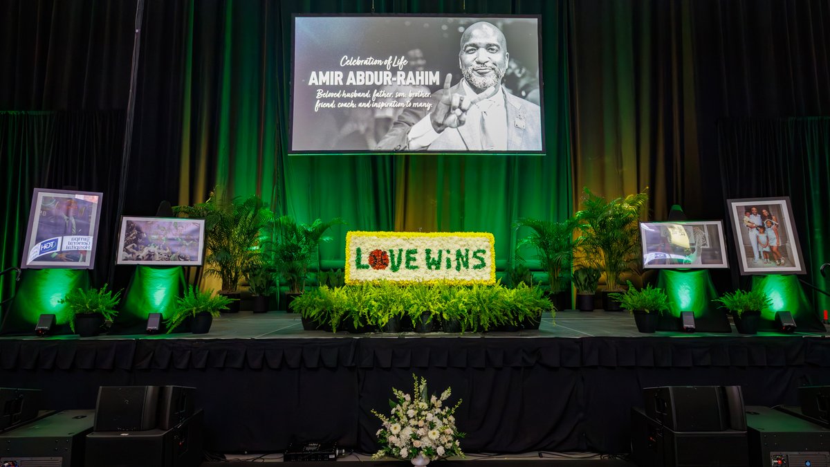 Remembered. Loved. Celebrated. To God Be The Glory. Rest in peace, Coach Amir.