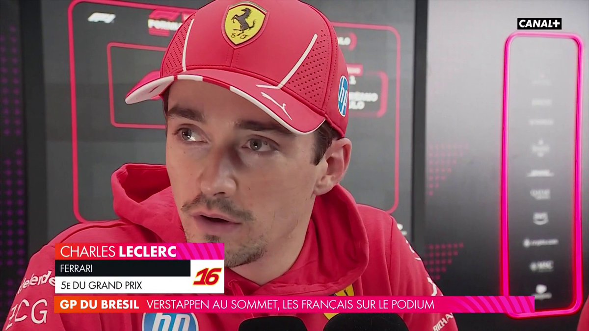 🎙️"Il fallait juste survivre" 🌪️ Charles Leclerc revient sur une course mouvementée, avec un petit mot pour les pilotes français ❤️🇫🇷 #BrazilGP #F1