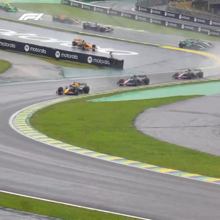 "The championship pendulum swings in one corner!" 🤯 #F1 #BrazilGP