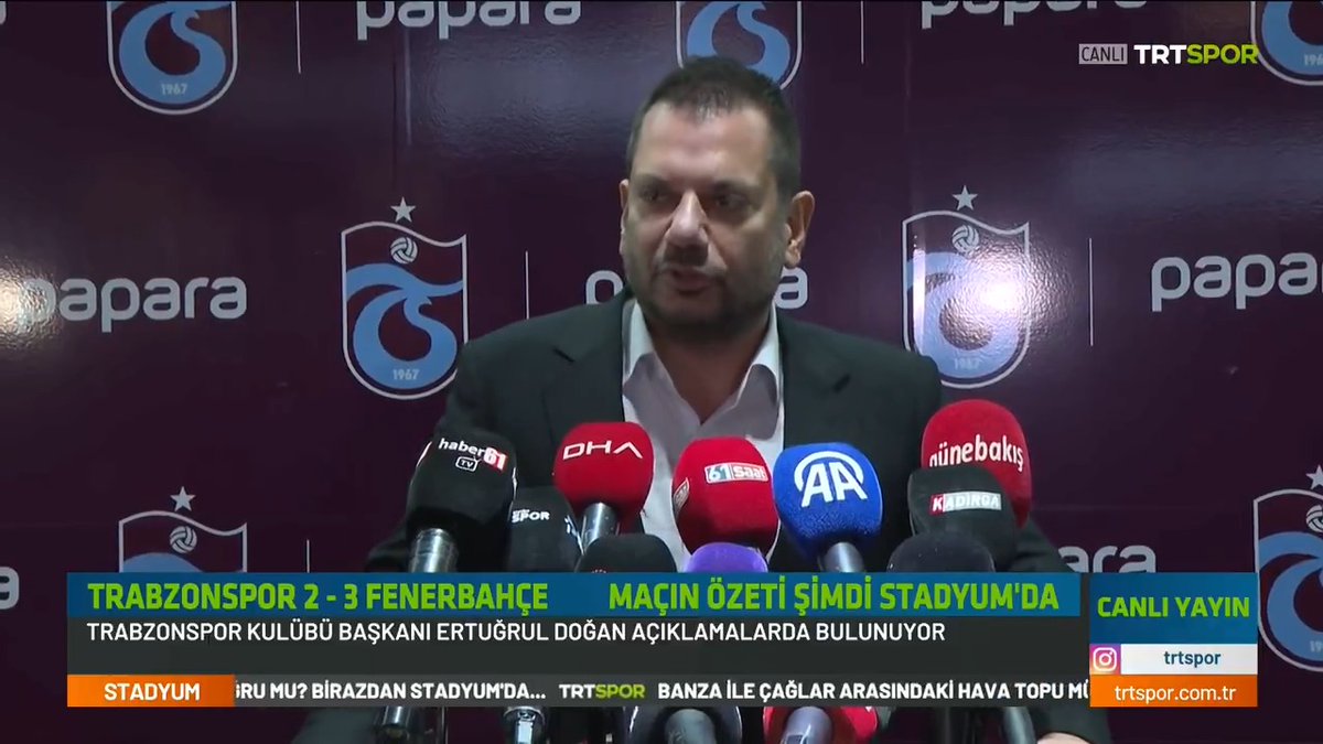 Ertuğrul Doğan: “Trabzonspor, buraya planlı şekilde gönderilen bir şerefsize yenildi.”
