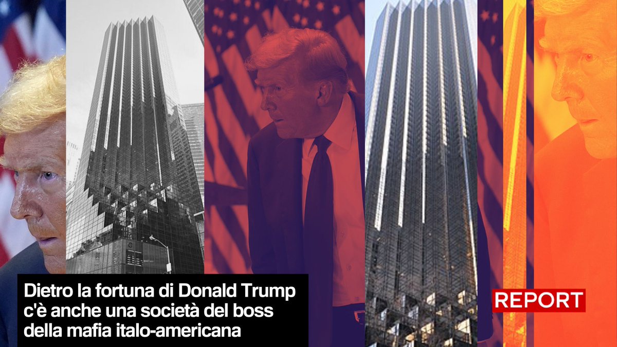 Dietro la fortuna di Donald Trump c'è anche una società del boss della mafia italo-americana. Segui #Report ora in diretta su #Rai3👇