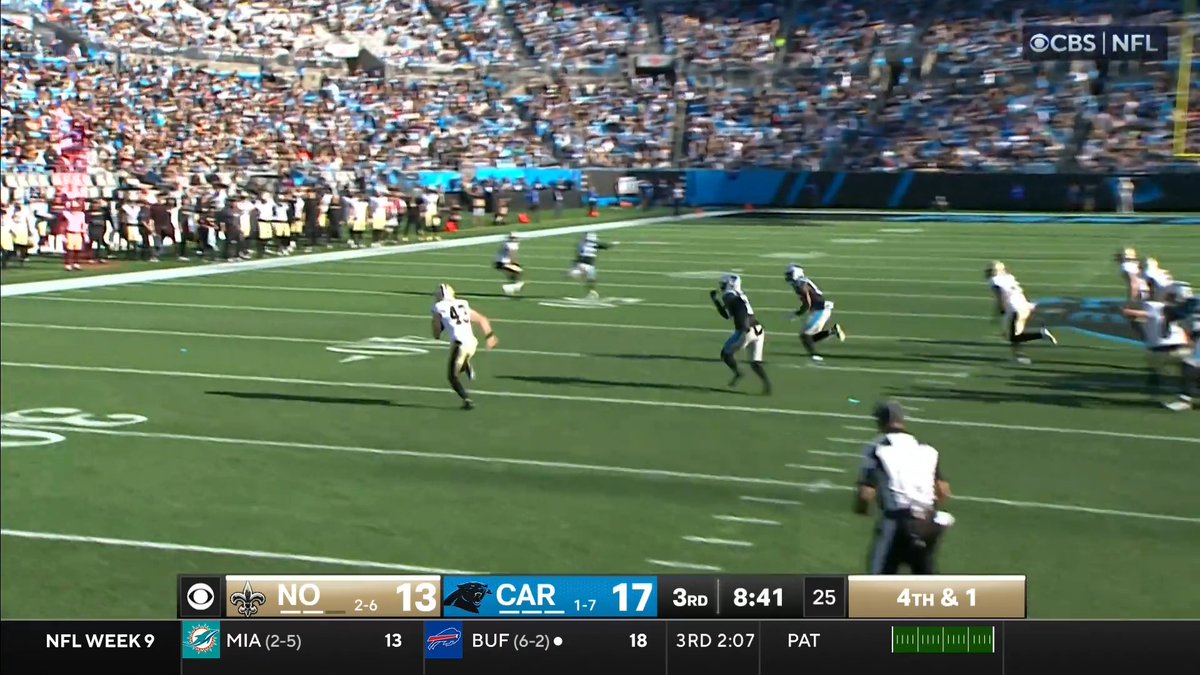 Punter Matt Hayball, FIRST DOWN. 📺 CBS