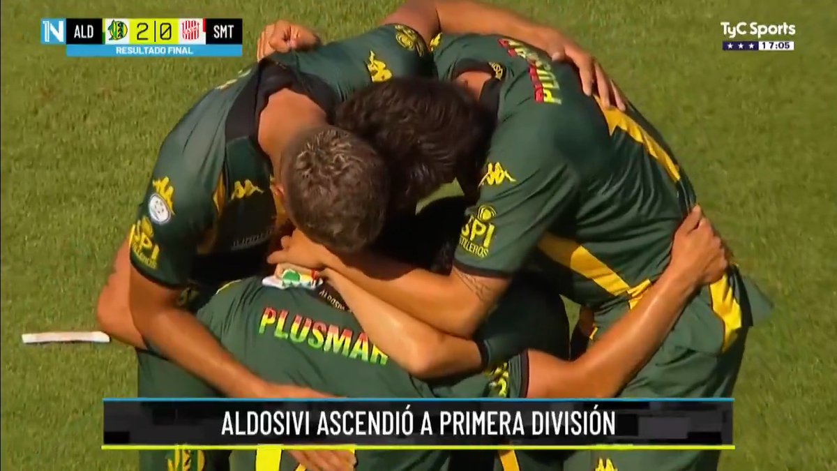 ¡ALDOSIVI VUELVE A LA PRIMERA DIVISIÓN DEL FÚTBOL ARGENTINO! El Tiburón le ganó 2-0 a San Martín de Tucumán y logró el ascenso a la Liga Profesional.