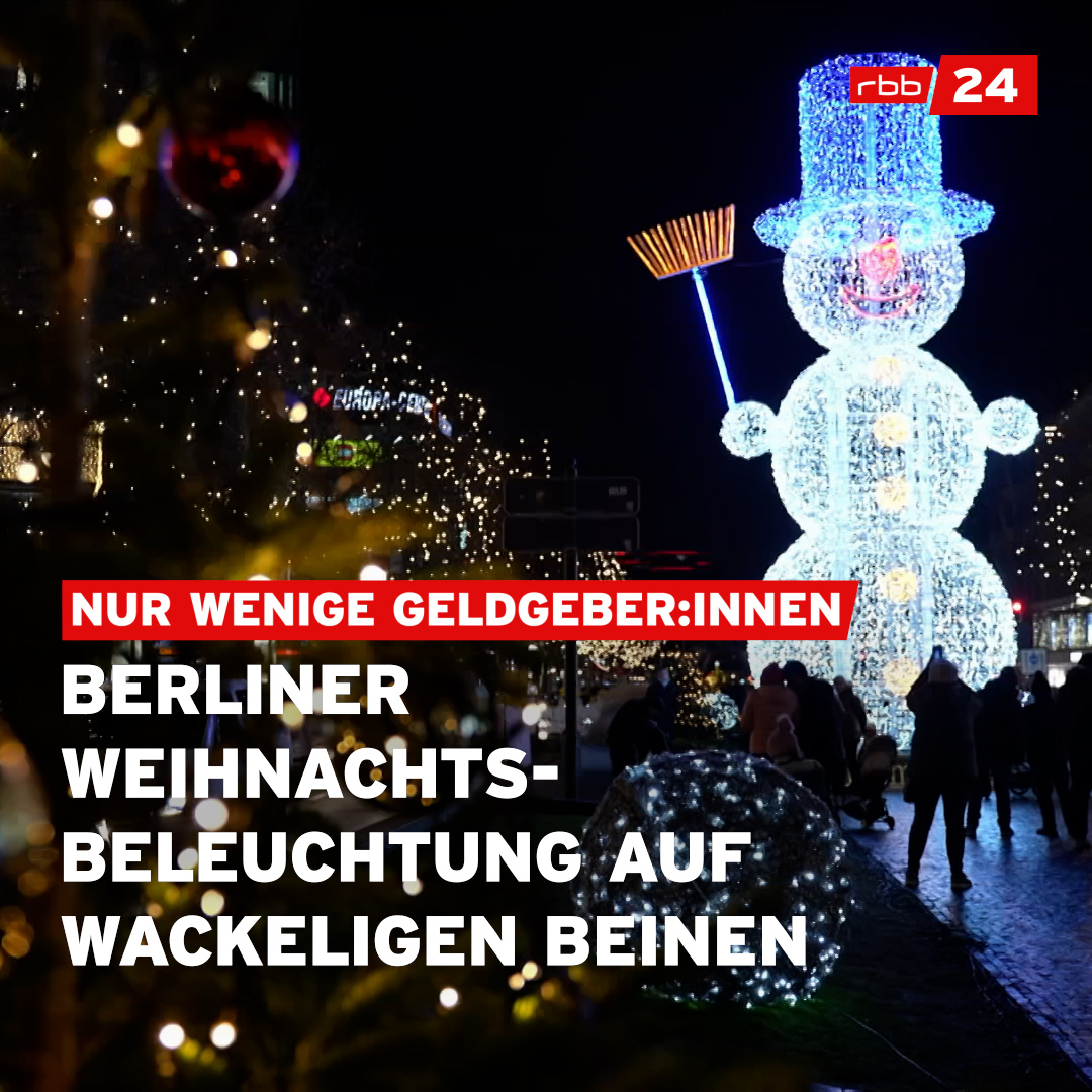 Ku'damm teilweise ohne Weihnachtsbeleuchtung? Könnte passieren. Das Geld fehlt. Aktuell könnte #Berlins Prachtstraße zur Advents- und Weihnachtszeit nur knapp bis vor der Leibnitzstraße beleuchtet werden. Dann wäre Schluss.