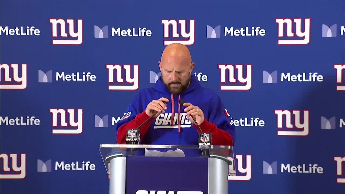 "In the end, just didn't make enough plays to get the outcome we want." Brian Daboll's opening statement after the Giants' loss to the Commanders: