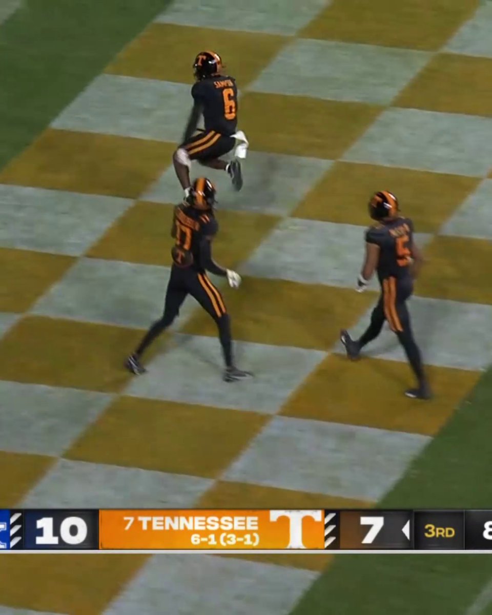 Dylan Sampson has the single-season record for Rush TD in Tennessee Football history 🔥 Here's ALL 1️⃣9️⃣ of them so far this season 🍿