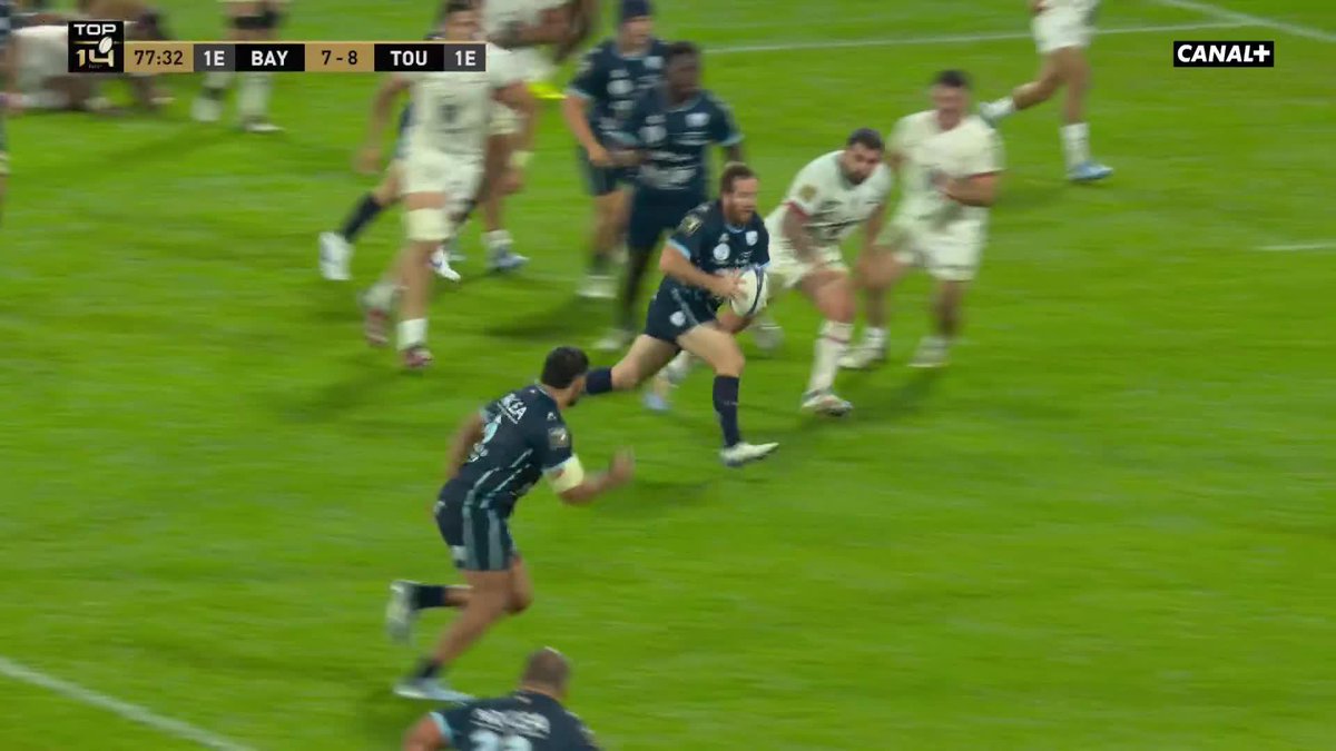 SIRELI MAQALA FAIT EXPLOSER JEAN DAUGER 🔥 L'Aviron Bayonnais s'offre l'ogre toulousain à domicile grâce au doublé du centre fidjien. #ABST