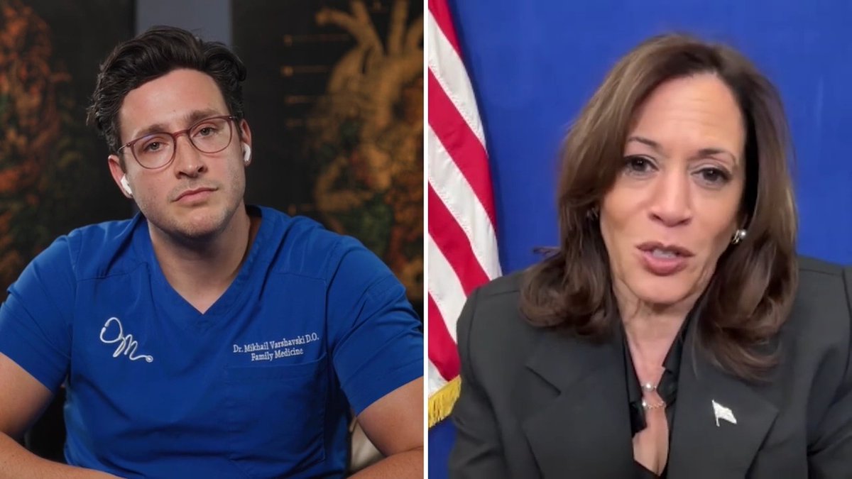 .Dr. Mike Varshavski: RFK Jr. could run America’s health agencies if Trump wins. Is that concerning for you? Vice President Harris: That’s why I’m working so hard, because I know the stakes. Donald Trump has indicated that he would have RFK Jr. run women's health policy and oversee the Affordable Care Act. Trump tried to get rid of it dozens of times when he was president and he intends to get rid of it again, which would rip health care away from millions of people. This is why I'm fighting