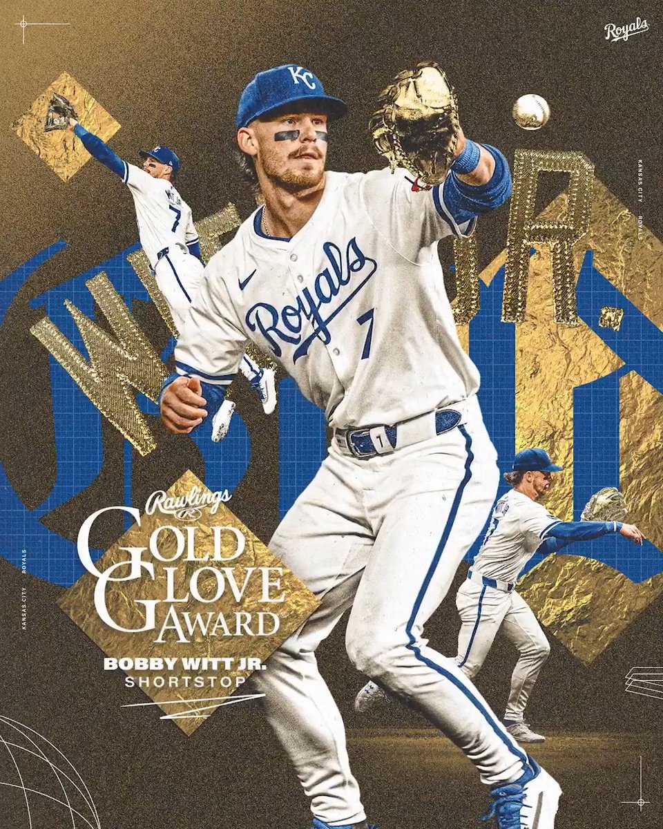 Bobby Baseball is bringing home some gold! Congratulations to Bobby Witt Jr. on his first Gold Glove Award!