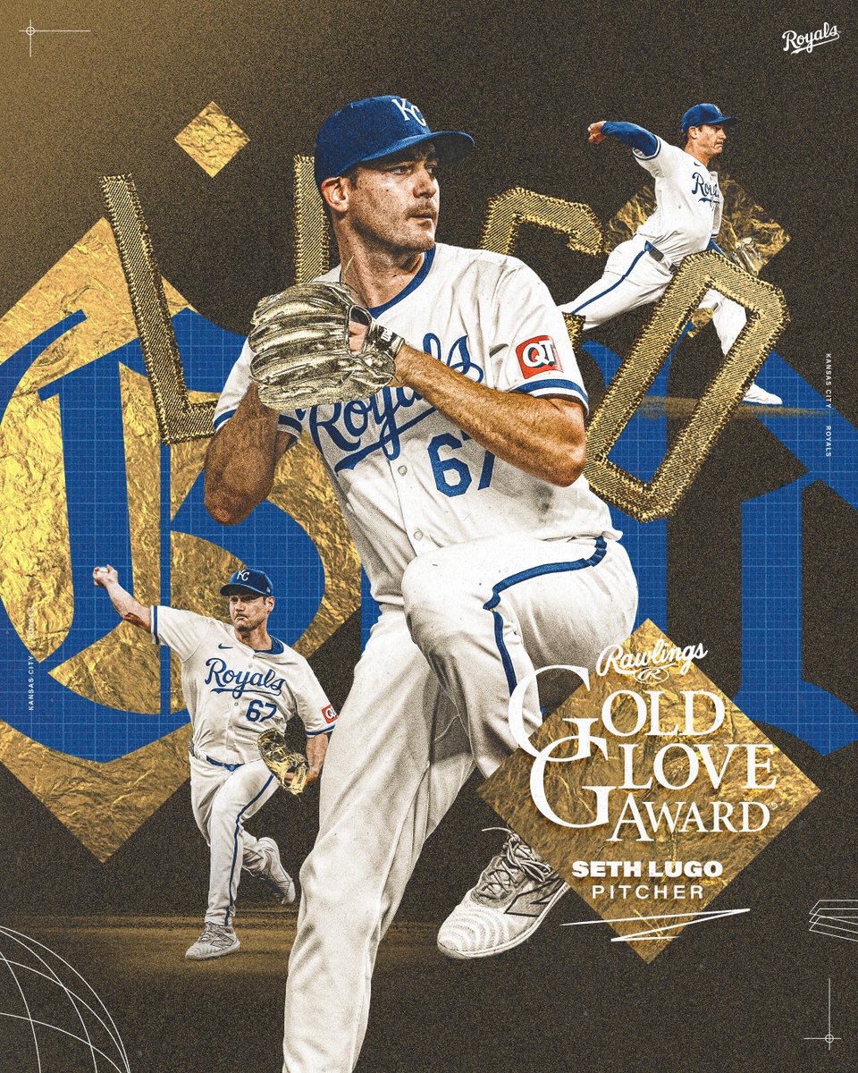 A gold standard on the mound! Congratulations to Seth Lugo on his first Gold Glove Award!
