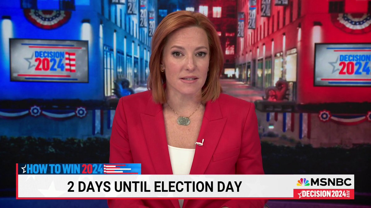 .Jen Psaki: “I’ve said it before, and I will keep saying it… Nobody knows how this will turn out. But I think it’s safe to say that one campaign seems to be closing this thing out strong. And one seems to be losing oxygen, fast.”