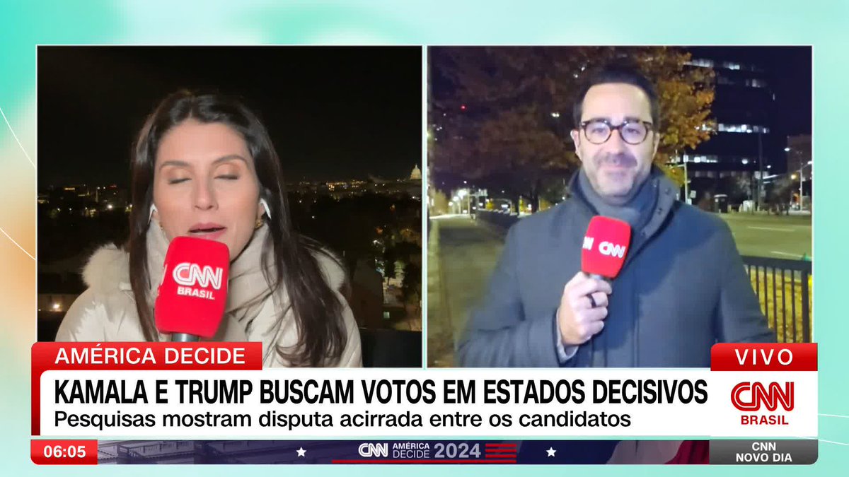 Segundo o analista sênior de assuntos internacionais Américo Martins, Trump deve usar o argumento de fraude eleitoral nos estados-pêndulo, caso ele perca as eleições. #CNNNovoDia