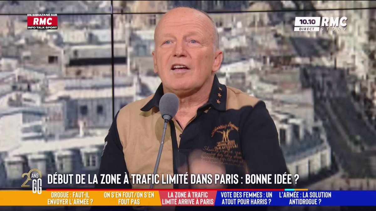 🚘 Zone à Trafic Limité dans Paris, ce lundi, bonne idée ? 🗣️ Bruno Pomart : "Anne Hidalgo impose son idéologie écolo... Ils veulent imposer des normes qu'ils sont incapables de maîtriser... C'est de l'électoralisme ! Arrêtez d'emme.... les gens !" #GGRMC