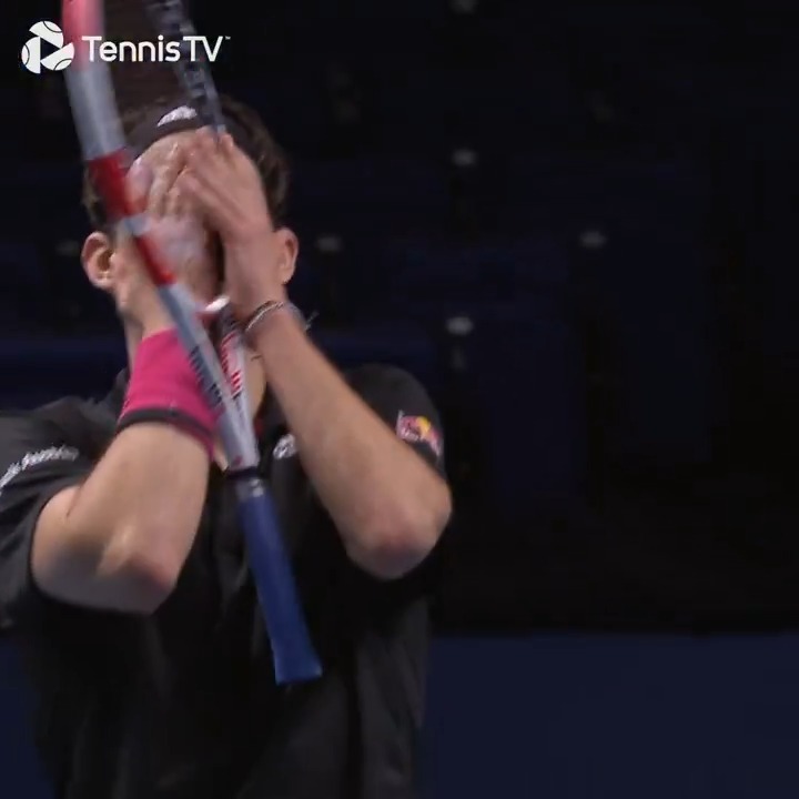 Last four of the #NittoATPFinals. Deciding set tiebreak. 0-4 down vs Novak Djokovic... ...and Dominic Thiem comes ALIVE 😨