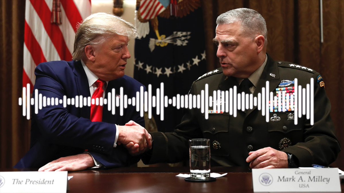 Trump’s Top General Mark Milley says Trump privately admitted he lost despite election lies “We were in the Oval, there was a discussion going on and [Trump] says words to the effect of ‘Yeah, we lost.’”
