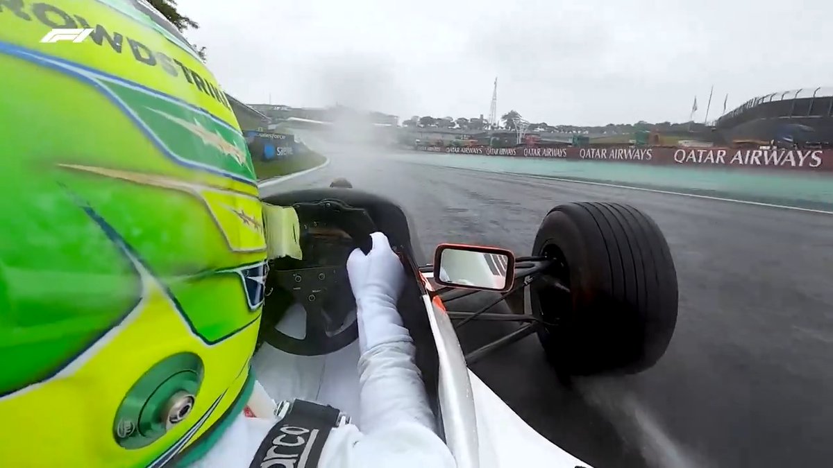 You just HAVE to see this! Lewis Hamilton's flying lap of Interlagos, in Ayrton Senna's 1990 championship-winning car! 😍 #F1 #BrazilGP