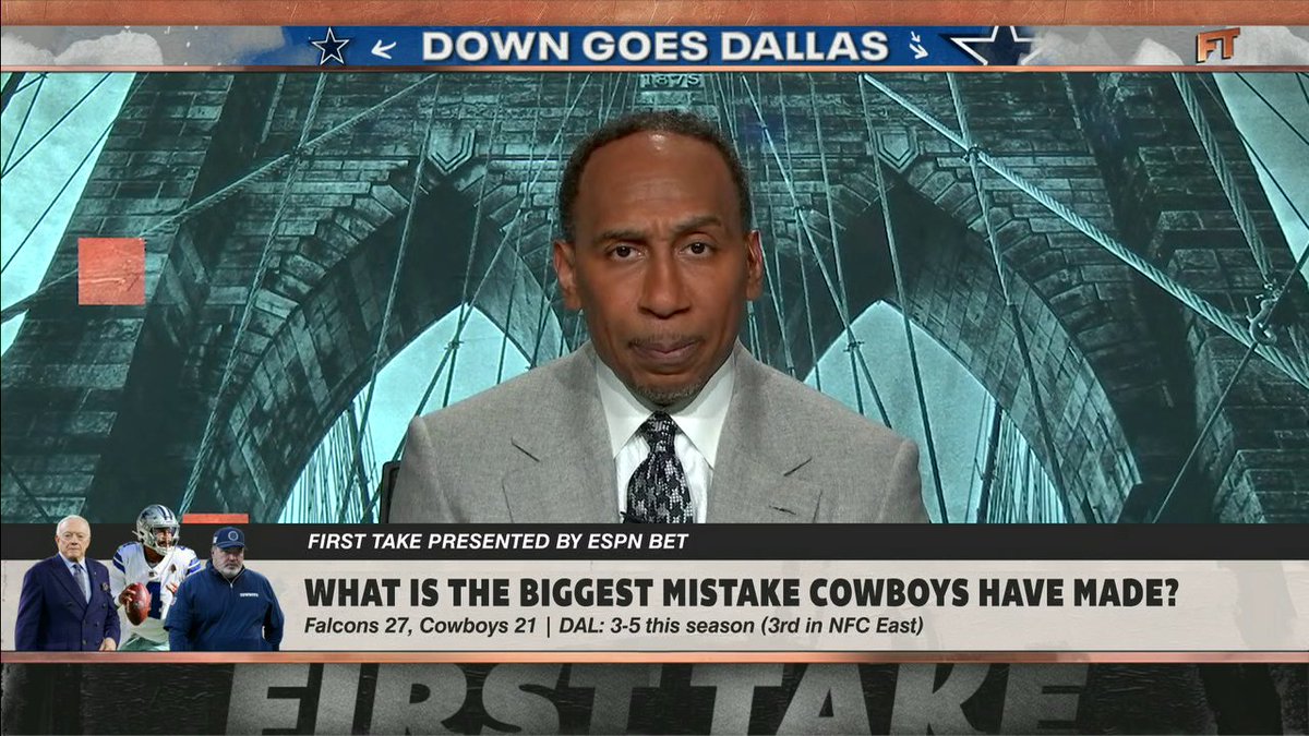 “I know I love trolling Cowboy fans because their misery is my pleasure … but this is not the day for that.” —Stephen A Smith 😳