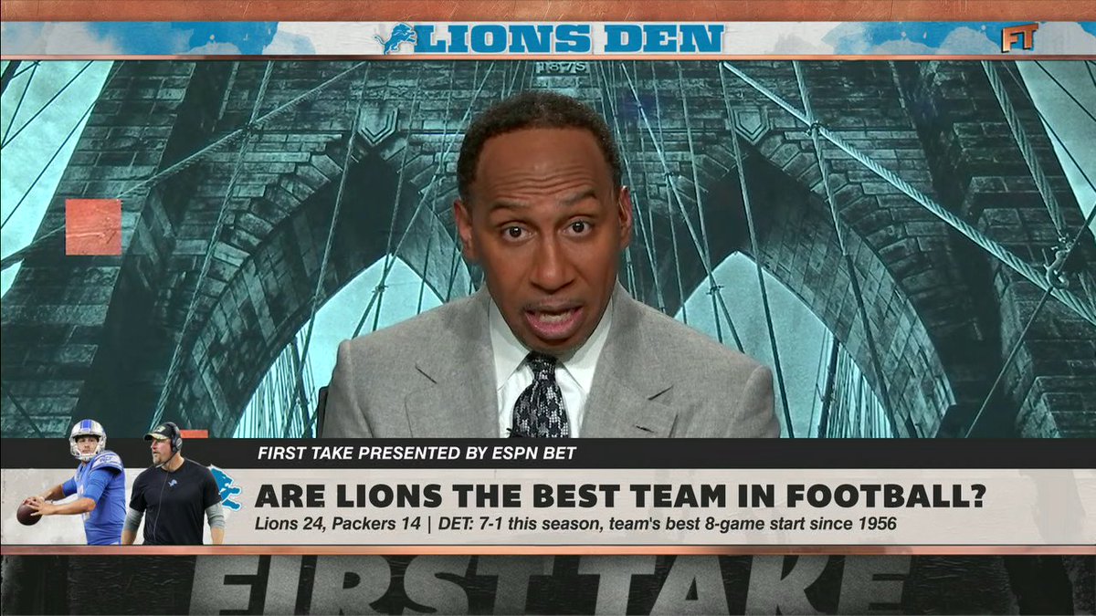“If the MVP were today, Jared Goff has to get MVP.” Stephen A Smith ✍️